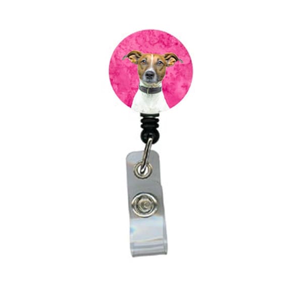 Teacher&Aposs Aid Yorkie And Yorkshire Terrier Retractable Badge Reel - Pink - TE3449473