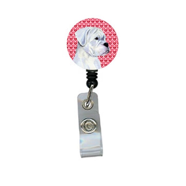 Carolines Treasures Boxer Retractable Badge Reel Or Id Holder With Clip - SS4509BR