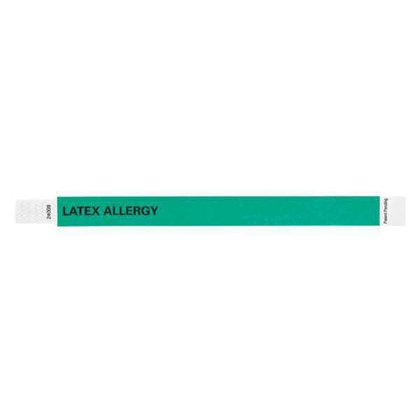 Identiplus ID Wristband, Tyvek, Latex Allergy, PK500 - T3UD-201-35