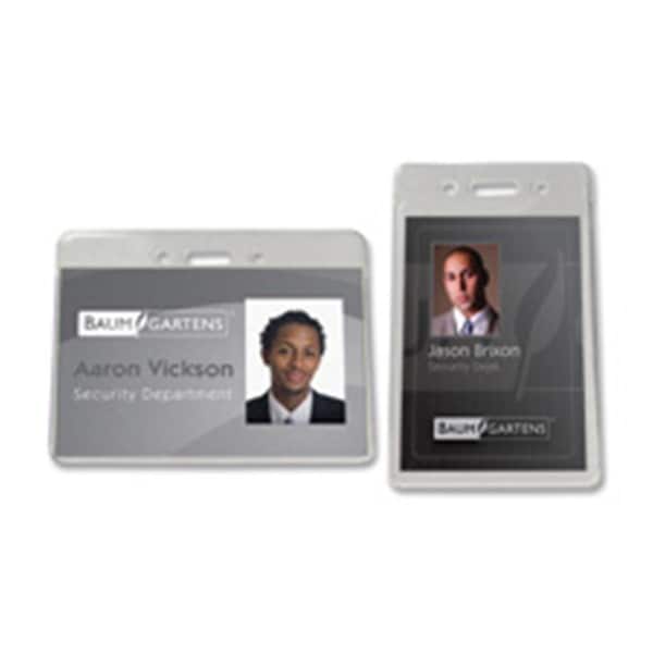 Pen2Paper Proximity Badge Holder, Horizontal, 3.5 in. x 2.38 in., 50-PK, Clear, 50PK - PE523753