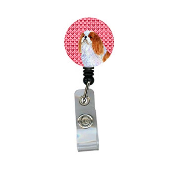 Carolines Treasures English Toy Spaniel Retractable Badge Reel Or Id Holder With Clip - SS4507BR