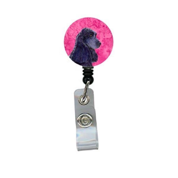Carolines Treasures Cocker Spaniel Retractable Badge Reel Or Id Holder With Clip - SS4747-PK-BR
