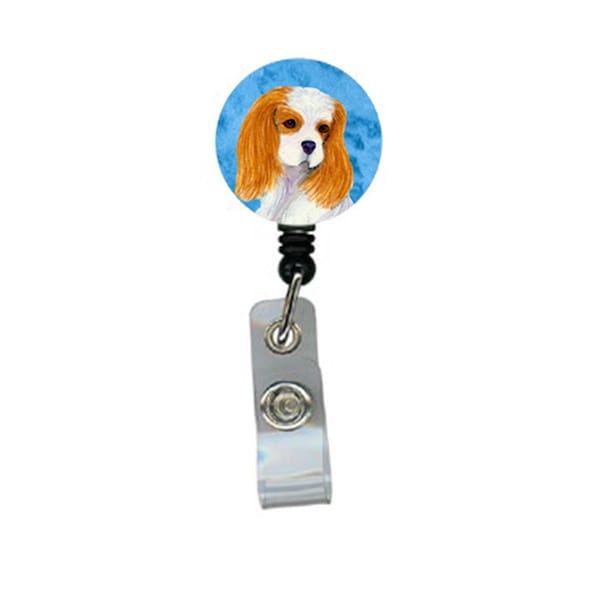 Carolines Treasures Cavalier Spaniel Retractable Badge Reel Or Id Holder With Clip - SS4803-BU-BR
