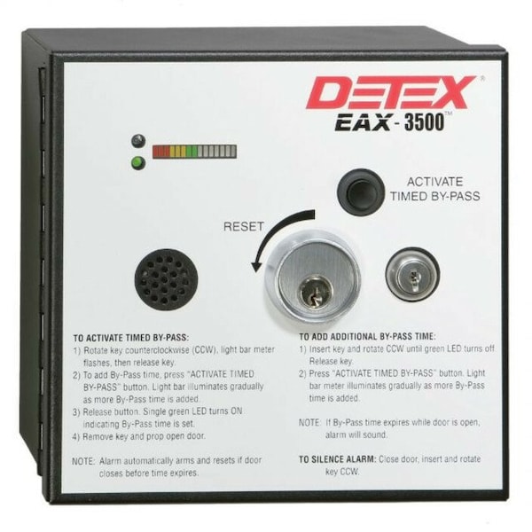 Detex Detex Security Alarm - Wired - 24 V AC - 100 dB - Audible - Surface Mount - EAX-3500
