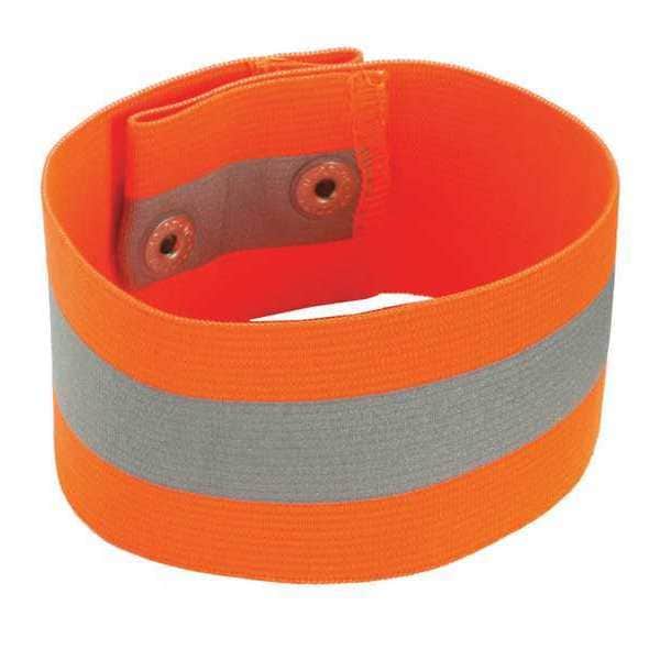 Ergodyne Arm/Leg Band - Button, L/XL, Orange - 8001