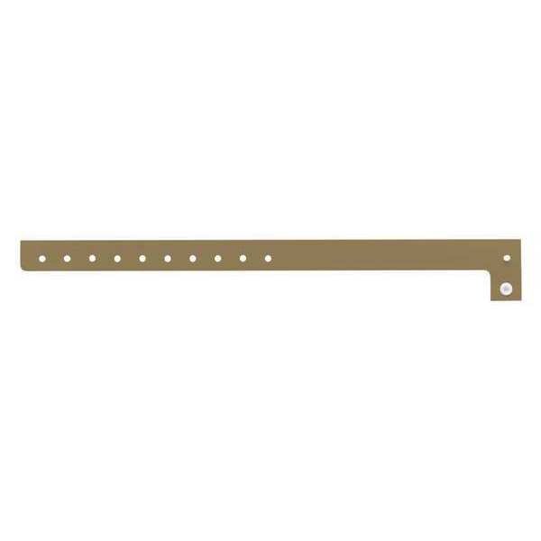 Identiplus ID Wristband, Plastic, L-Shaped, Gold, PK500 - P1-11