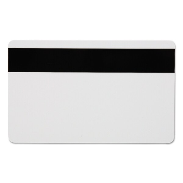 Sicurix SICURIX Blank ID Card with Magnetic Strip, 2 1/8 x 3 3/8, White, PK100 - BAU80340