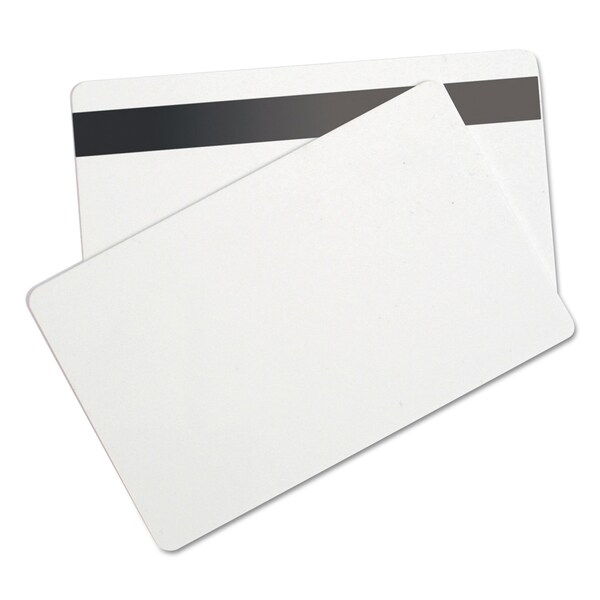 Sicurix SICURIX Blank ID Card with Magnetic Strip, 2 1/8 x 3 3/8, White, PK100 - BAU80340
