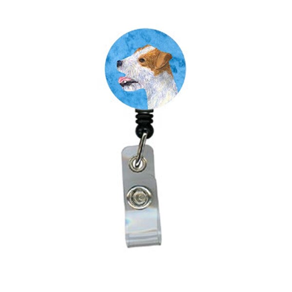 Carolines Treasures Jack Russell Terrier Retractable Badge Reel Or Id Holder With Clip - SS4780-BU-BR