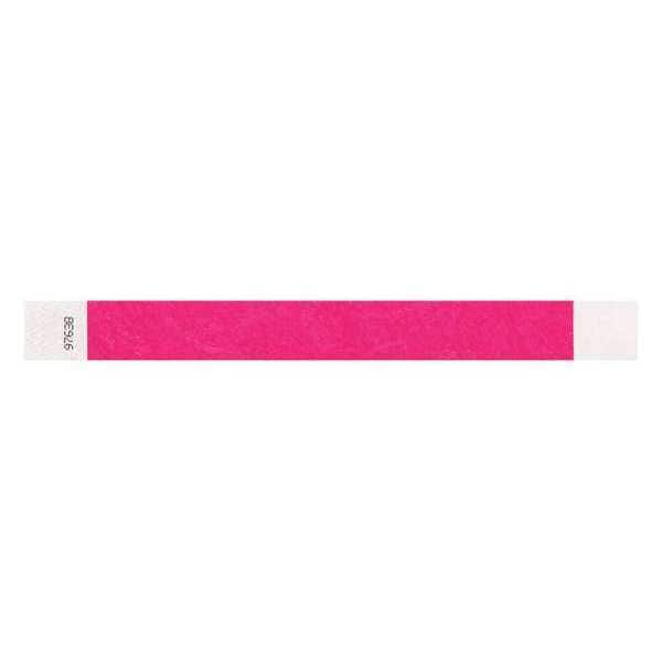 Identiplus ID Wristband, Adhesive, Pink, 1 in. W, PK500 - T2-07