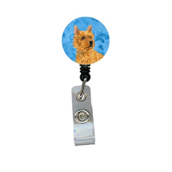 Carolines Treasures Norwich Terrier Retractable Badge Reel Or Id Holder With Clip - SS4775-BU-BR