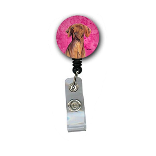 Carolines Treasures Vizsla Retractable Badge Reel Or Id Holder With Clip - SC9132PK-BR