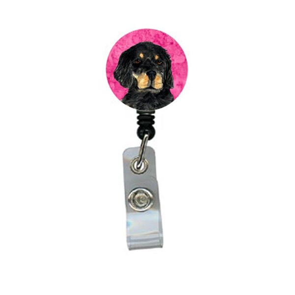 Teacher&Aposs Aid Gordon Setter Retractable Badge Reel Or Id Holder With Clip - TE2906659