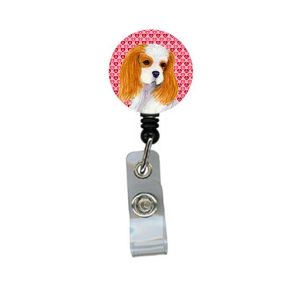 Teacher&Aposs Aid Cavalier Spaniel Retractable Badge Reel Or Id Holder With Clip - TE3461785