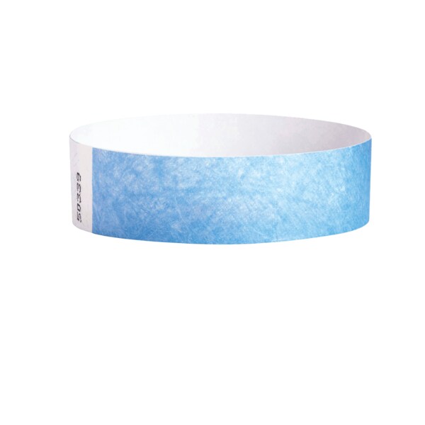 Nevs Wristband - Tyvek - Adult Blank 3/4" x 10" Blue - WB-0011