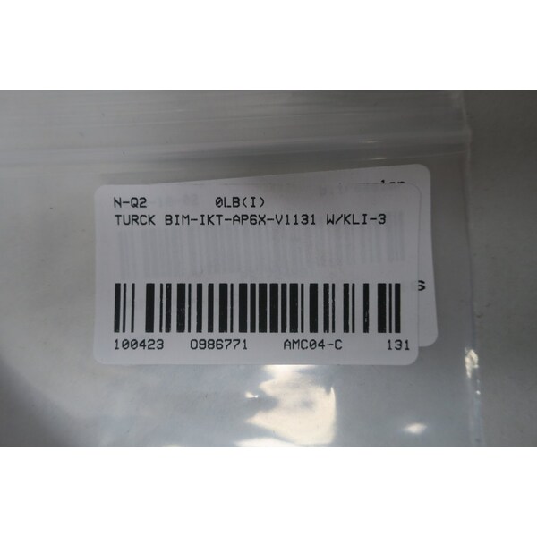Sensor de campo magnético Turck 10-30V-DC OTRO SENSOR - BIM-IKT-AP6X-V1131 CON KLI-3