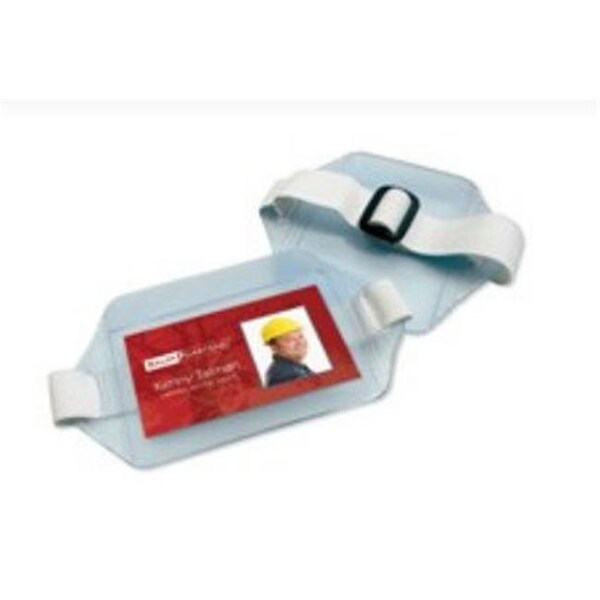 Sicurix SICURIX Armband Badge Holders Vertical Elastic Strap CLEAR (66895) - 66895