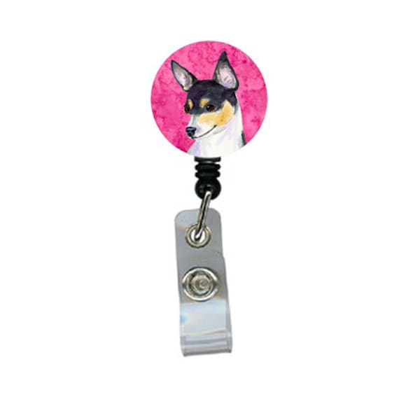 Carolines Treasures Chihuahua Retractable Badge Reel Or Id Holder With Clip - SS4794-PK-BR