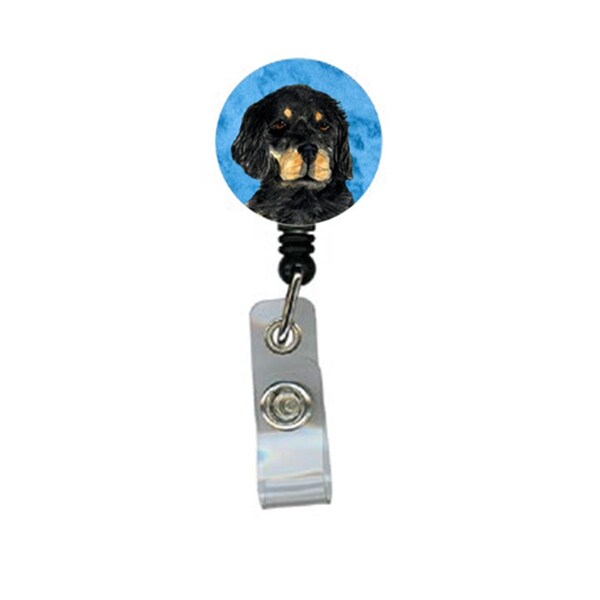 Carolines Treasures Gordon Setter Retractable Badge Reel Or Id Holder With Clip - SS4791-BU-BR