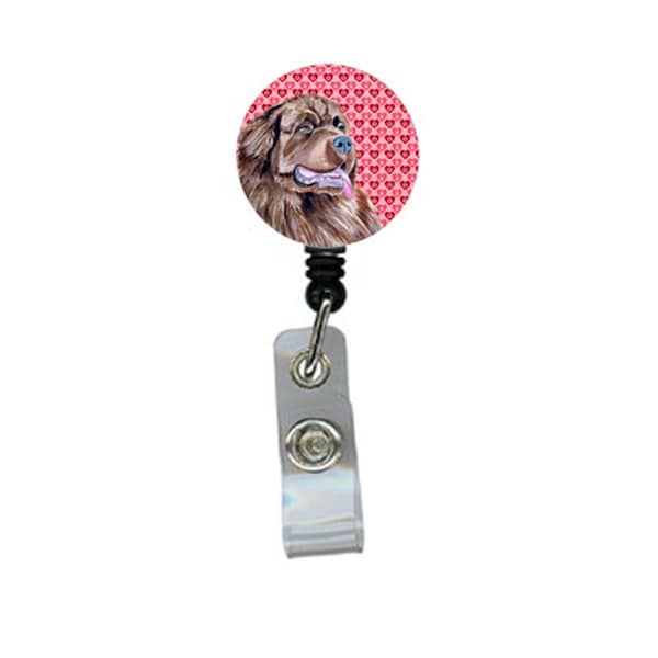 Teacher&Aposs Aid Newfoundland ValentineS Love And Hearts Retractable Badge Reel Or Id Holder With Clip - TE3452667