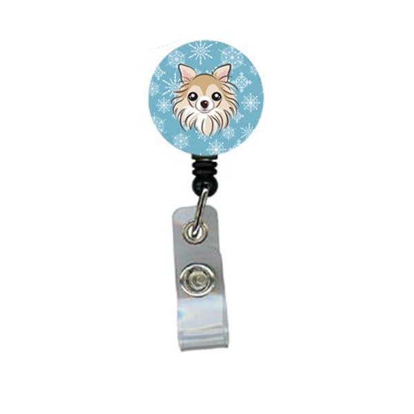 Teacher&Aposs Aid Snowflake Chihuahua Retractable Badge Reel - TE2933076