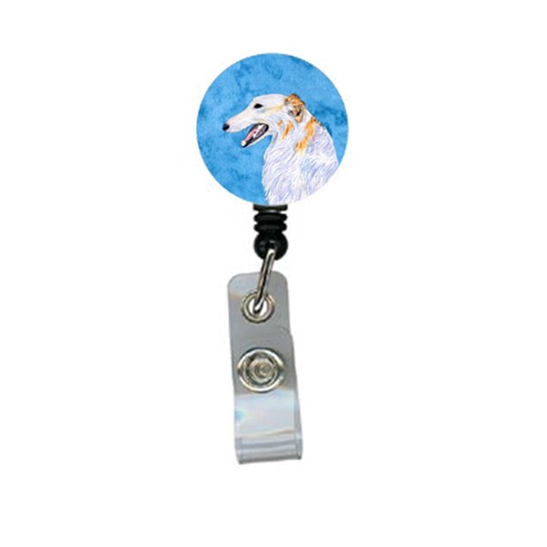 Carolines Treasures Borzoi Retractable Badge Reel Or Id Holder With Clip - SS4751-BU-BR