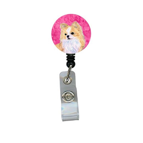 Carolines Treasures Chihuahua Retractable Badge Reel Or Id Holder With Clip - SS4750-PK-BR