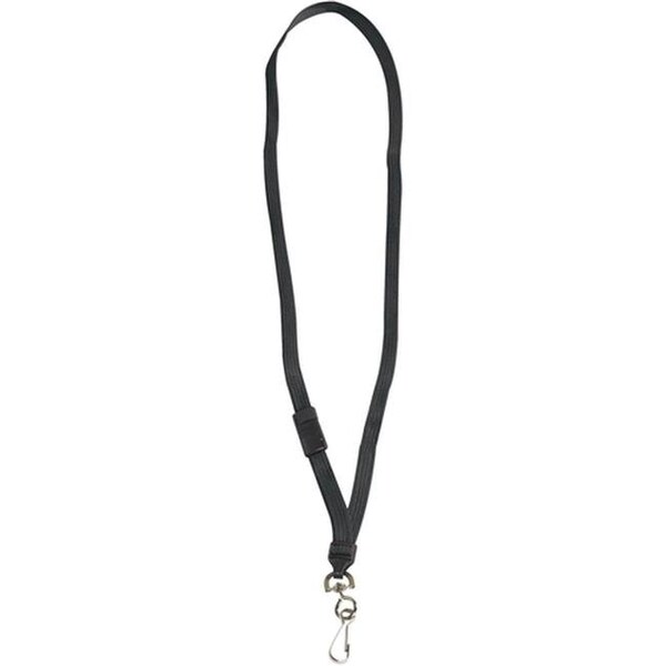 Box Partners Box Partners LY120 Breakaway Black Lanyards - Pack of 24 - LY120