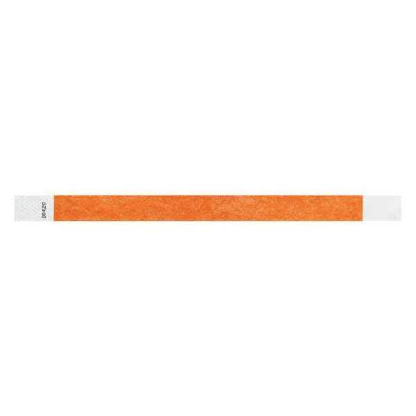 Identiplus ID Wristband, Adhesive, Orange, PK500 - T3-04