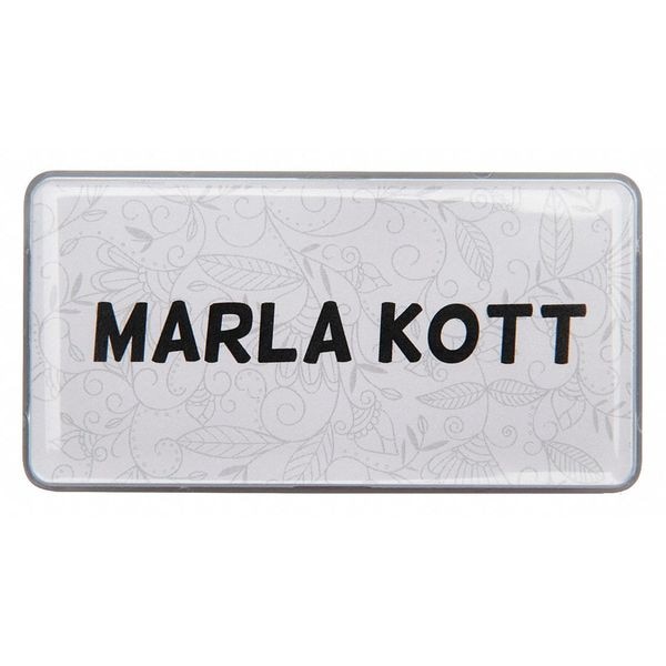 The Mighty Badge Badge, Small Floral, Blank Legend, PK10 - 906848