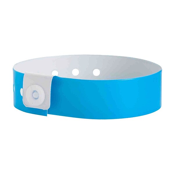 Identiplus ID Wristband, Light Blue, 3/4 in. W, PK500 - V1-05