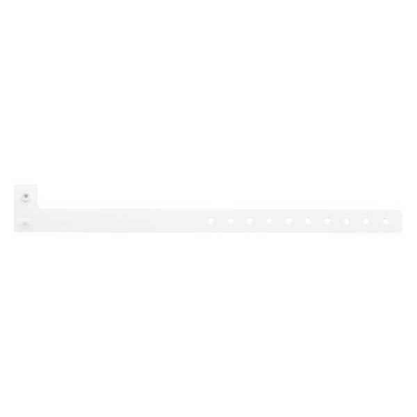 Identiplus ID Wristband, L-Shaped, White, PK500 - P7M-09