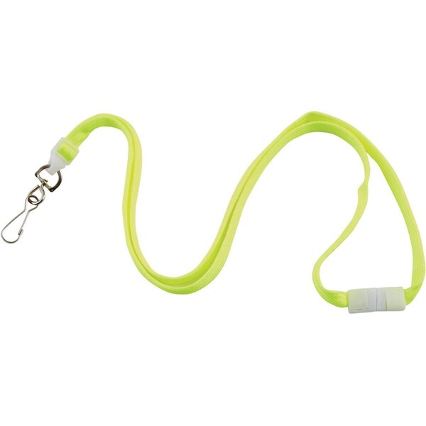 Workstationpro Neon Breakaway Lanyard - Neon Yellow, 12PK - TH3203854