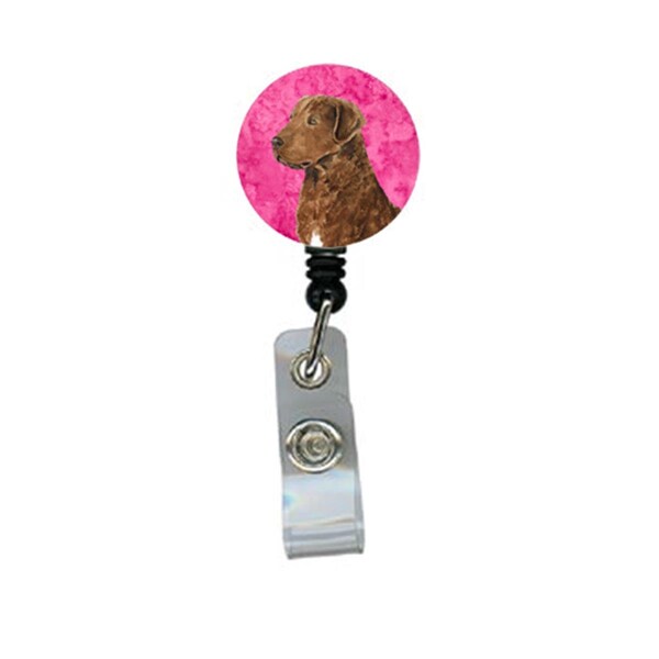 Carolines Treasures Chesapeake Bay Retriever Retractable Badge Reel or ID Holder with Clip - SS4807-PK-BR