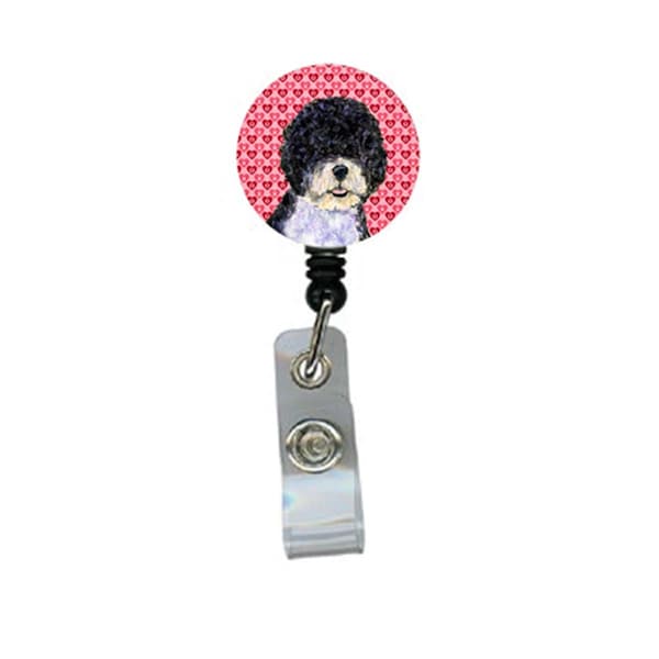 Carolines Treasures Portuguese Water Dog Retractable Badge Reel Or Id Holder With Clip - SS4490BR