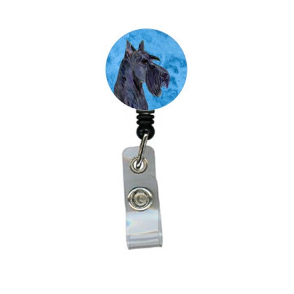 Carolines Treasures Scottish Terrier Retractable Badge Reel Or Id Holder With Clip - SS4805-BU-BR