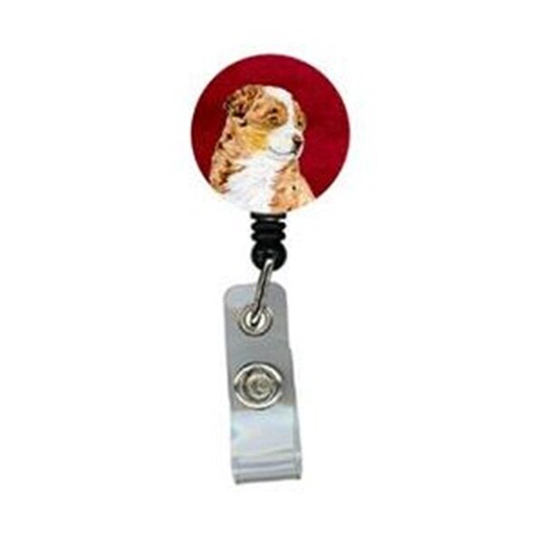 Carolines Treasures Australian Shepherd Retractable Badge Reel or ID Holder with Clip - SS6040BR