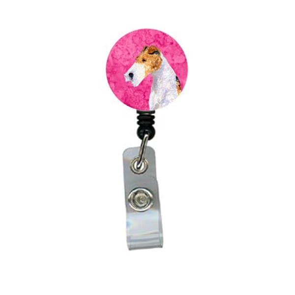 Teachers Aid Fox Terrier Retractable Badge Reel Or Id Holder With Clip - TE238136