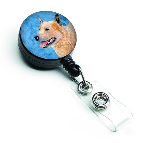 Carolines Treasures Carolines Treasures LH9362BUBR Blue Australian Cattle Dog Retractable Badge Reel - LH9362BUBR