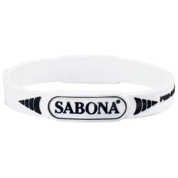Sabona Sabona 15380 Pro Magnetic Sport Wristband; White - Extra Large - 15380