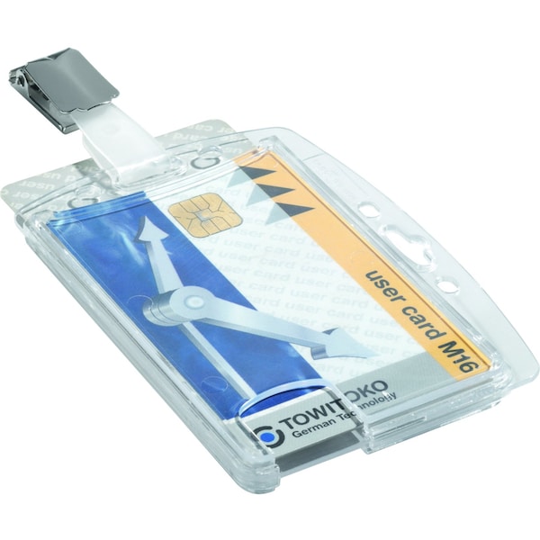 Durable Office Products ID Badge Holder, Shell Style, PK25 - 801319