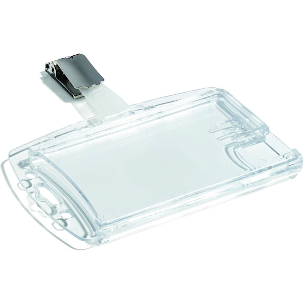 Durable Office Products ID Badge Holder, Shell Style, PK25 - 801319