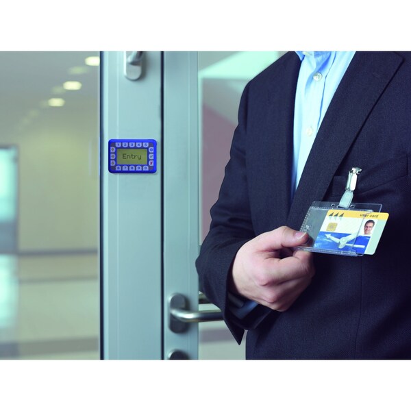 Durable Office Products ID Badge Holder, Shell Style, PK25 - 801319