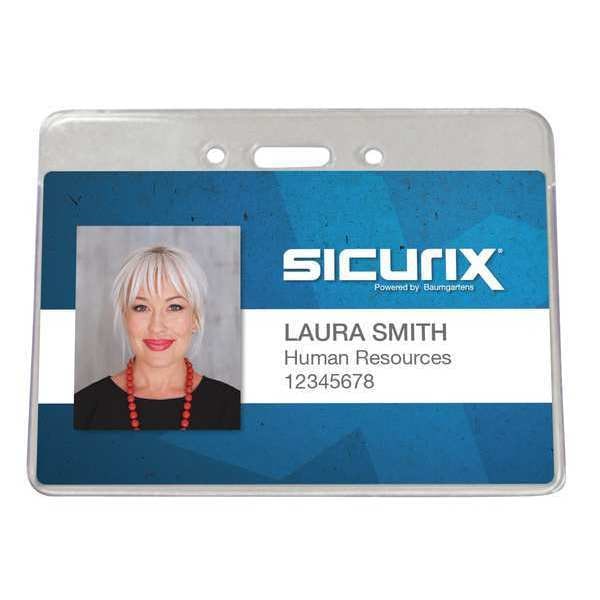 Sicurix ID Badge Holder, Horizontal, PK50 - BAU 47810