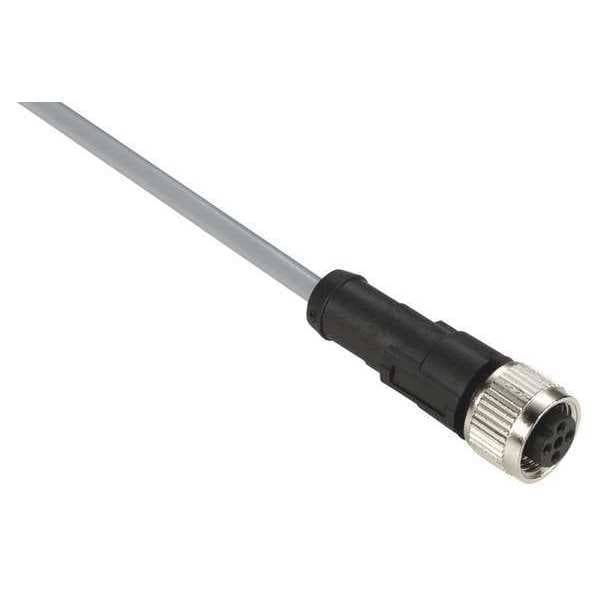 Cable de conexión Telemecanique Sensors, 16.4 pies, gris, 250VAC/300VDC - XZCPV1164L5