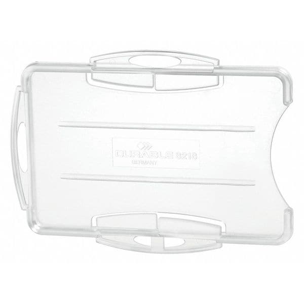 Durable Office Products ID Badge Holder, 2-3/4" L, Dual, PK10 - 891919