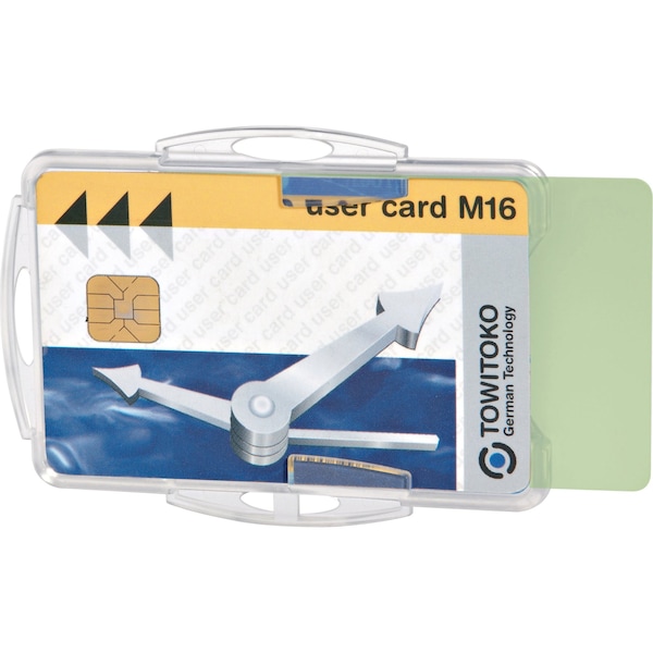 Durable Office Products ID Badge Holder, 2-3/4" L, Dual, PK10 - 891919