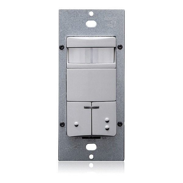 Leviton Occ Snsr, PIR, 120/230/277V AC, Gray - ODS0D-IDG
