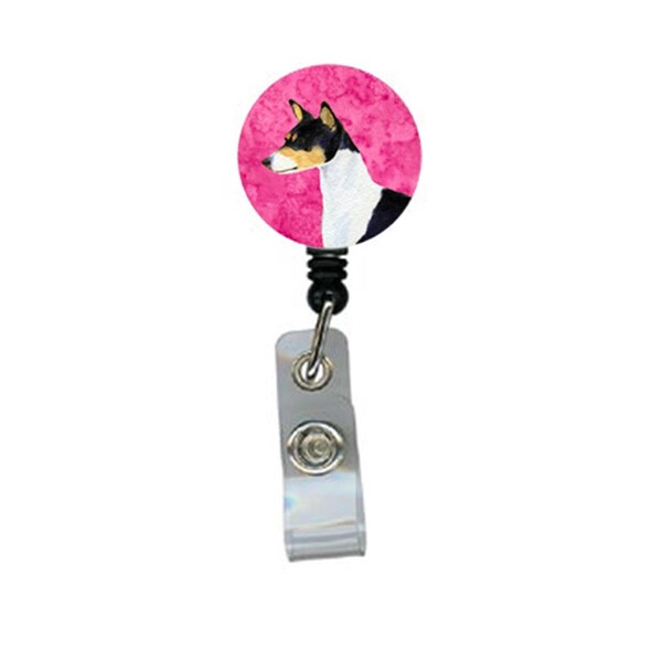 Carolines Treasures Basenji Retractable Badge Reel Or Id Holder With Clip - SS4790-PK-BR