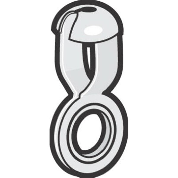 Hy-Ko KB205N 6AD Nickel Plated Brass Coupling Connector- Pack - 100 - 729319